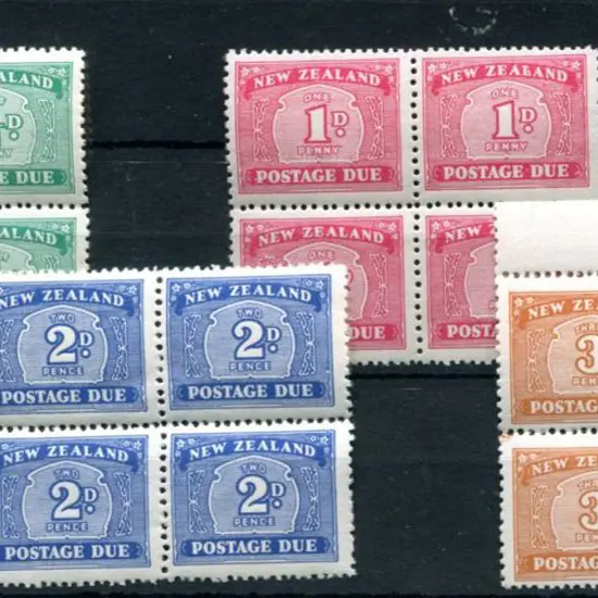 New Zealand 1939 Postage Dues set of 4 with single ...