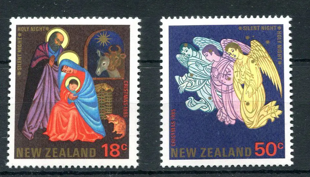 New Zealand 1985 18¢ & 50¢ Christmas with the ... Image 1++