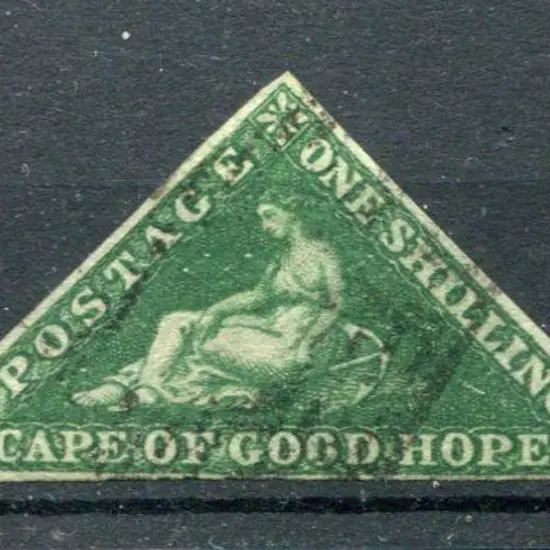 South Africa-Cape of Good Hope 1855/63 1/- deep ...
