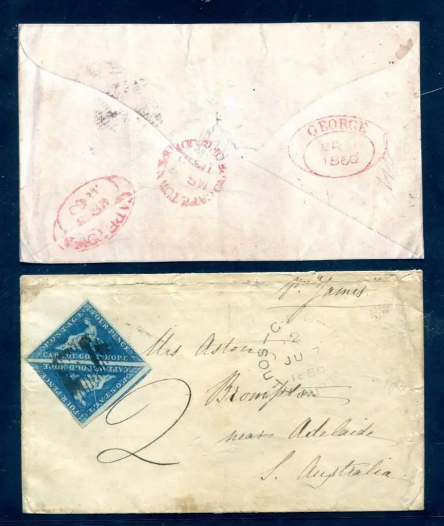 South Africa-Cape of Good Hope 1860 (March) 1855 ... Image 1++