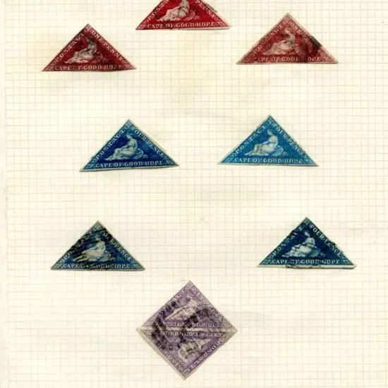 South Africa-Cape of Good Hope 1863/64 1d in 3 ...