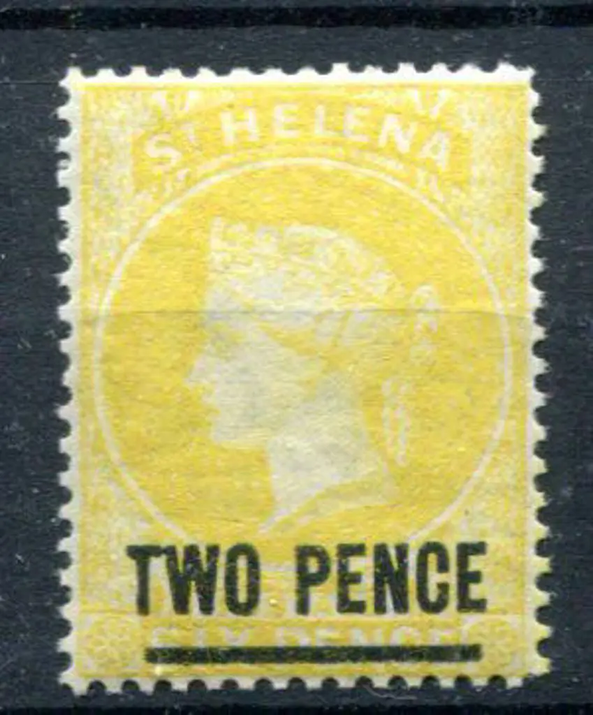St Helena 1864/80 2d yellow, perf.14. Fine & fresh ... Image 1++
