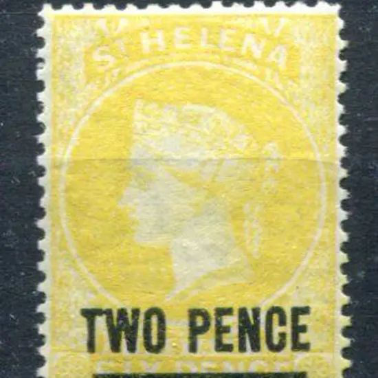 St Helena 1864/80 2d yellow, perf.14. Fine & fresh ...