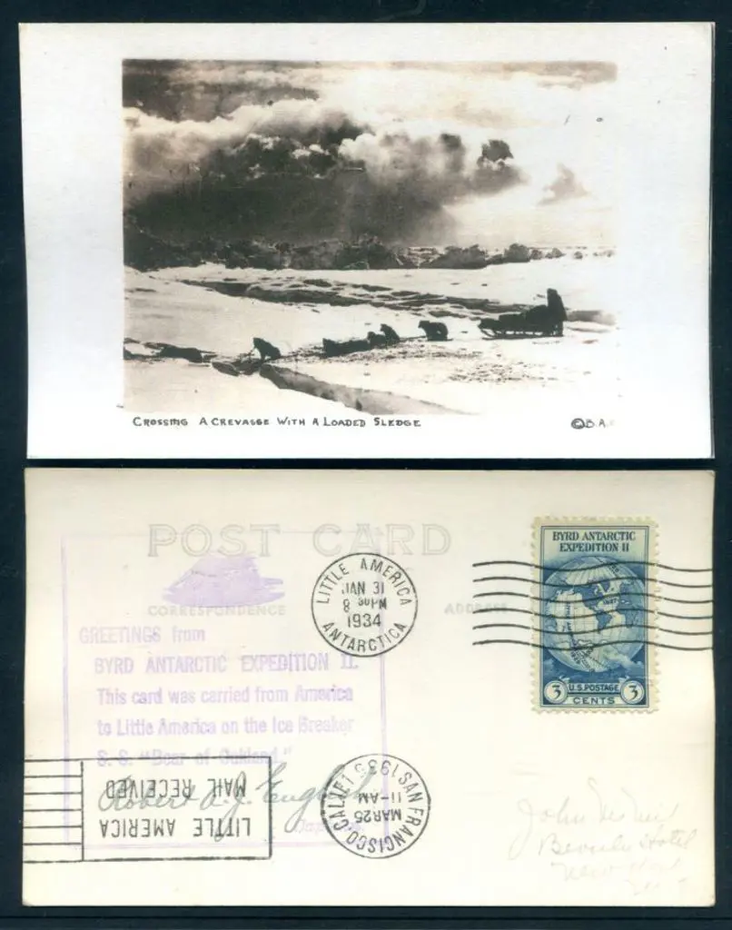 USA 1934 Byrd Antarctic Expedition "Crossing a ... Image 1++