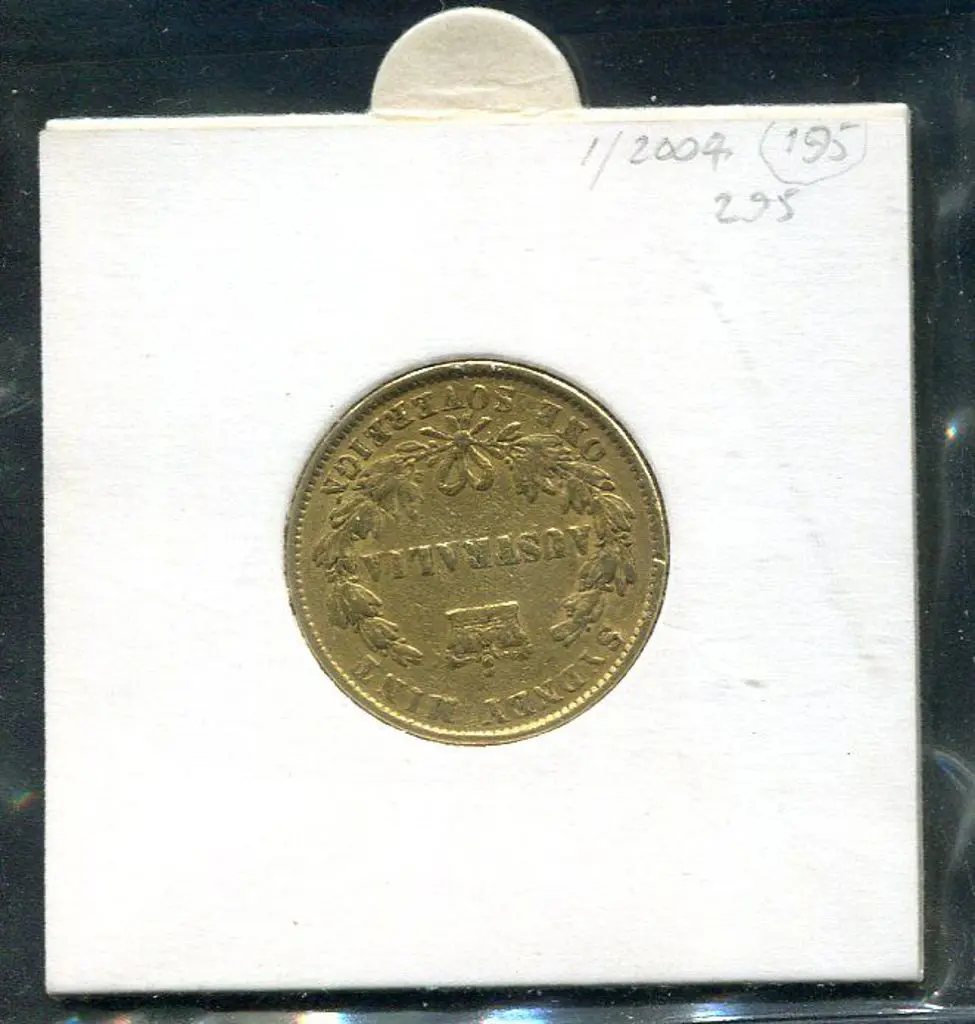 1866 "Sydney Mint" Sovereign. F Image 1++