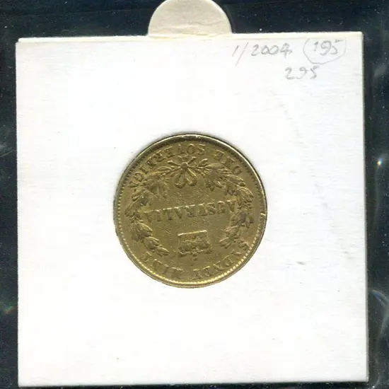 1866 "Sydney Mint" Sovereign. F