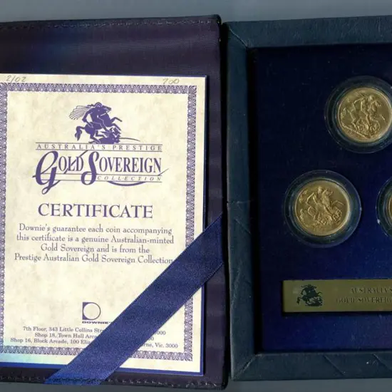 1902 Gold Sovereign Collection with 3 x KEVII ...