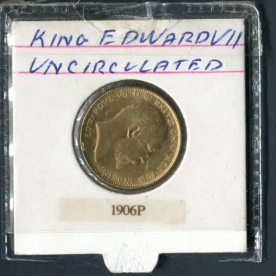 1906 KEVII Perth Sovereign. Unc