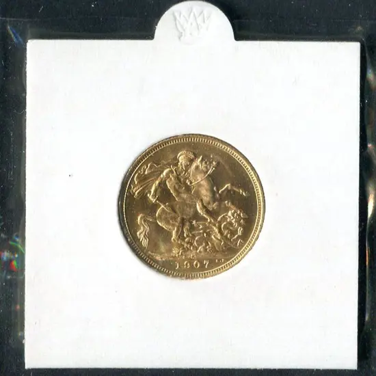 1907 (S) Sovereign. Unc