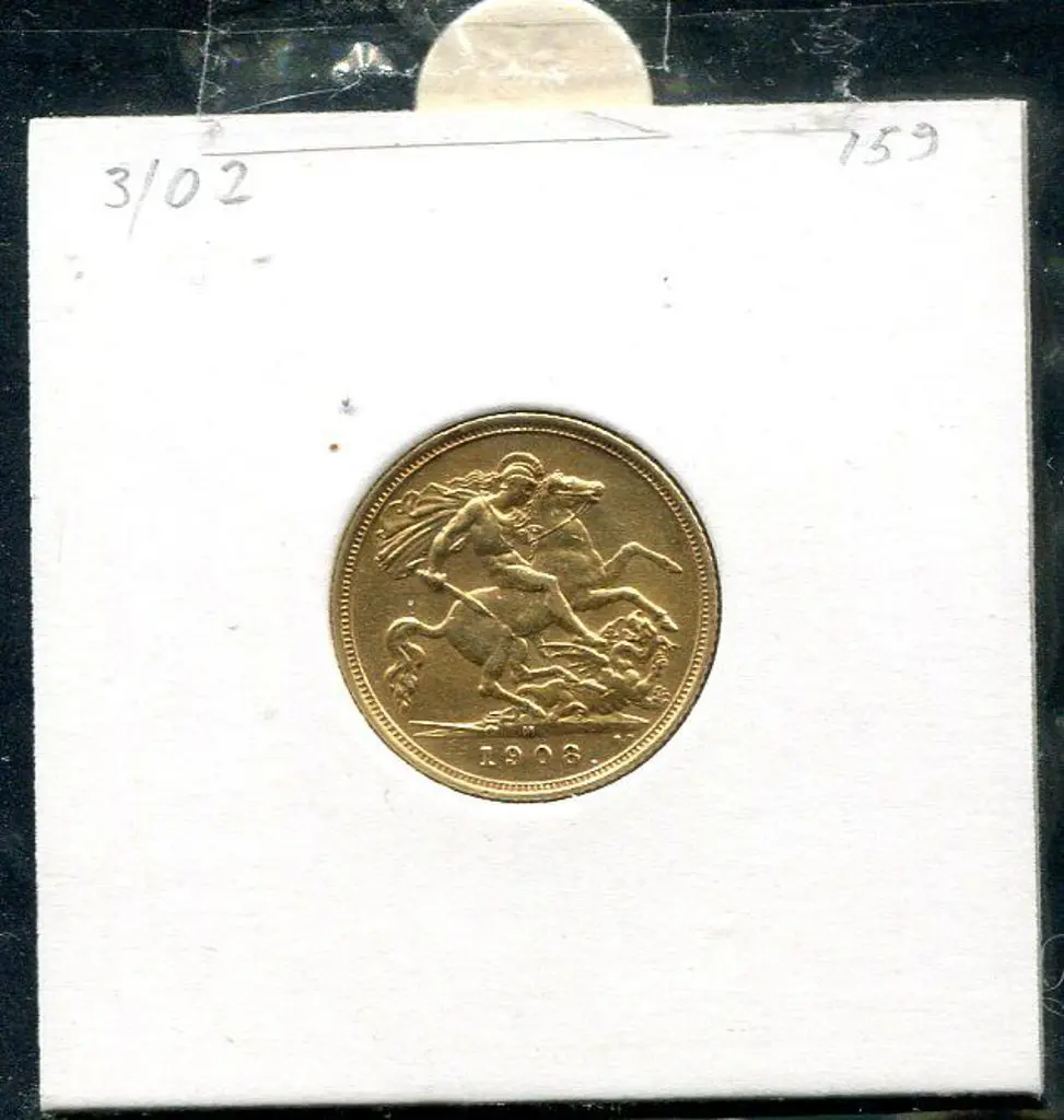 1908 Half Sovereign. VF-EF Image 1++