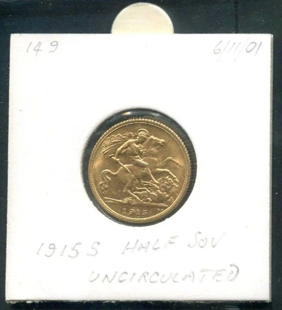 1915 (S) Half Sovereign. Unc Image 1++