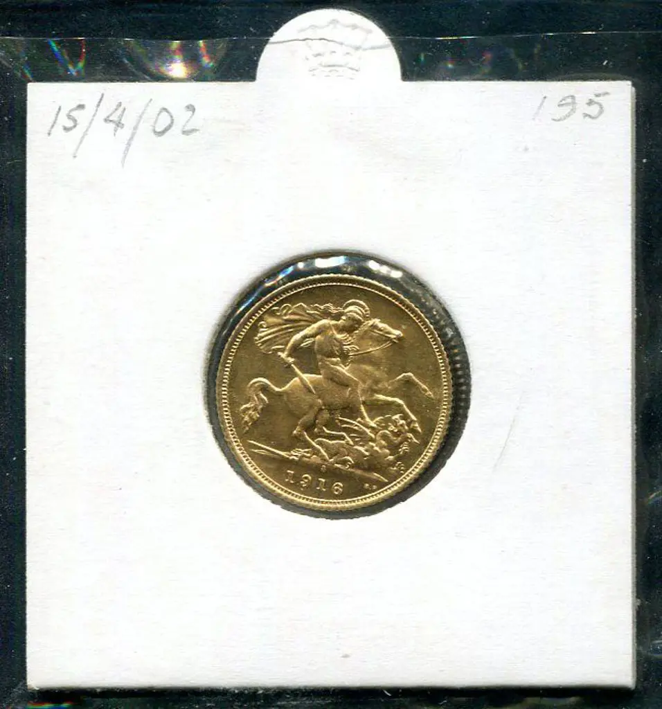1916 (S) Half Sovereign. aUnc Image 1++