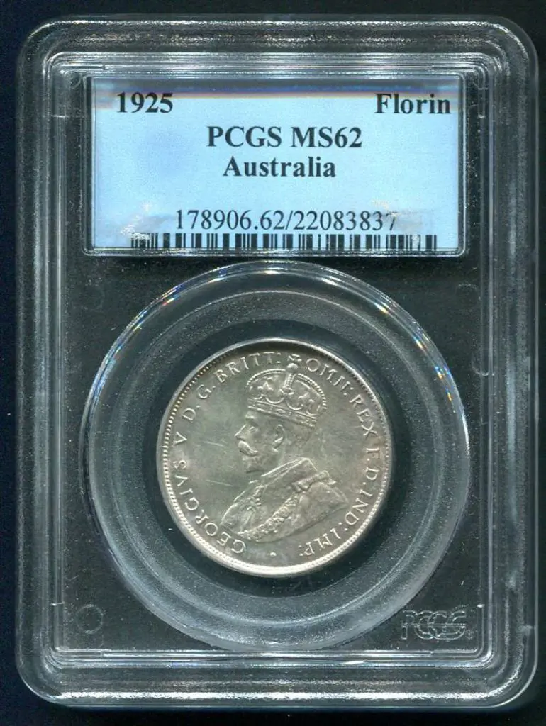 1925 Florin. PCGS slabbed MS62 Image 1++