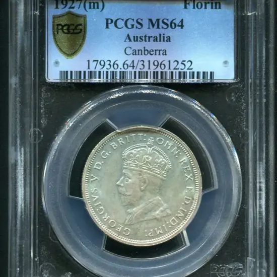 1927 (M) Parliament House Florin. PCGS slabbed ...