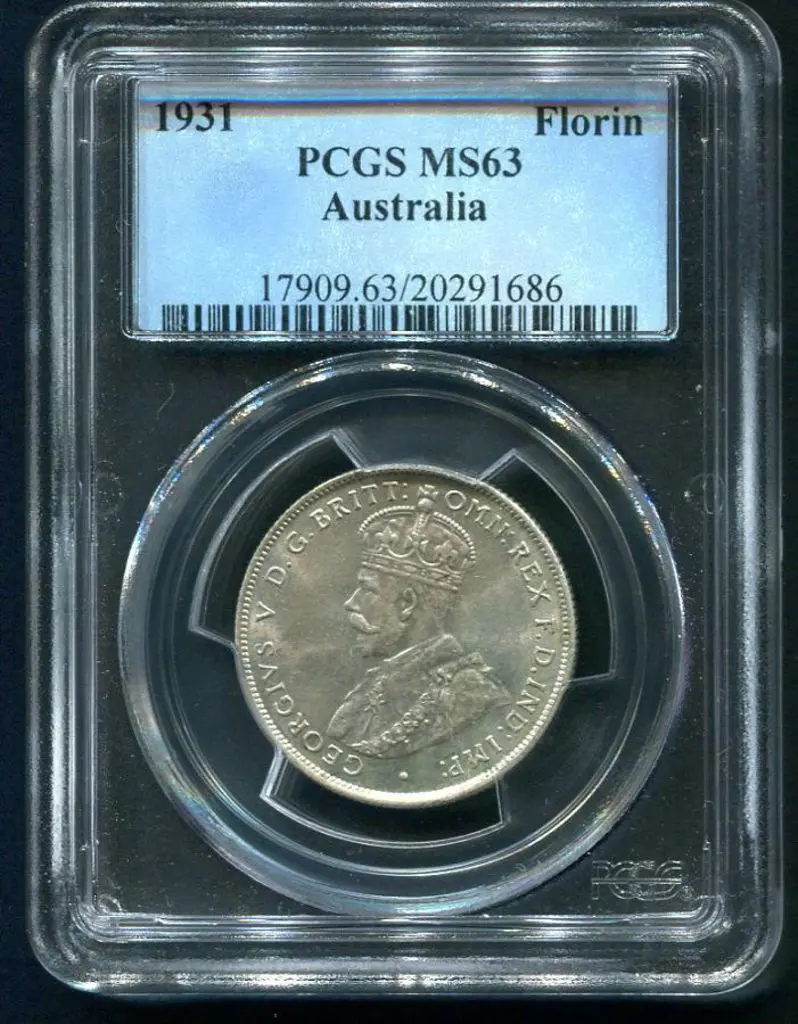 1931 Florin. PCGS slabbed MS63 Image 1++