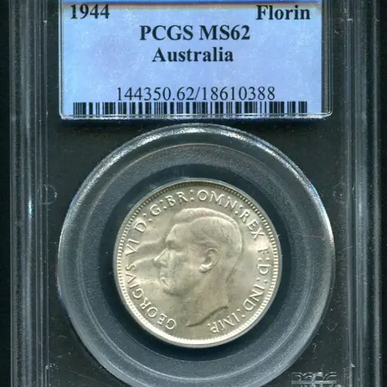 1944 Florin. PCGS slabbed MS62