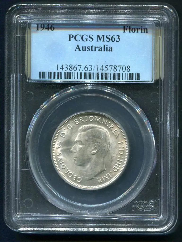 1946 Florin. PCGS slabbed MS63 Image 1++