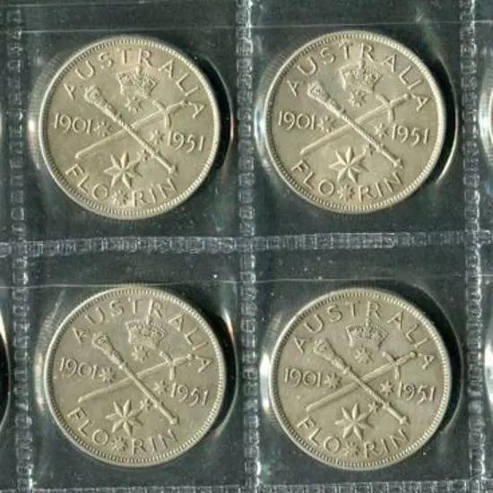 1951 Florins x 11. vF (11)