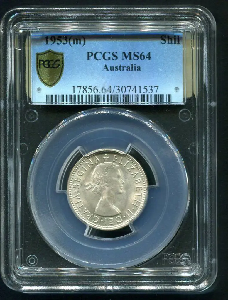 1953 (M) Shilling. PCGS slabbed MS64 Image 1++