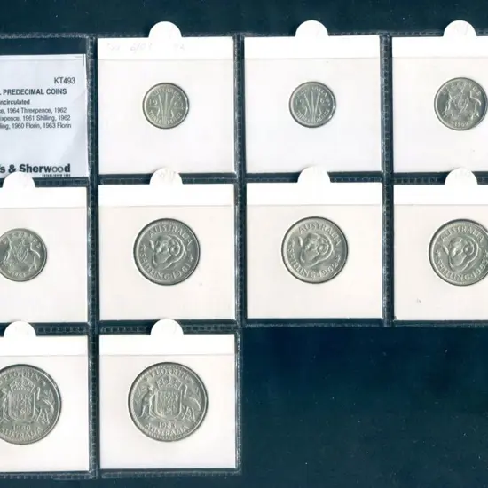1964 & 1964 Threepence, 1962 & 1963 Sixpence, ...