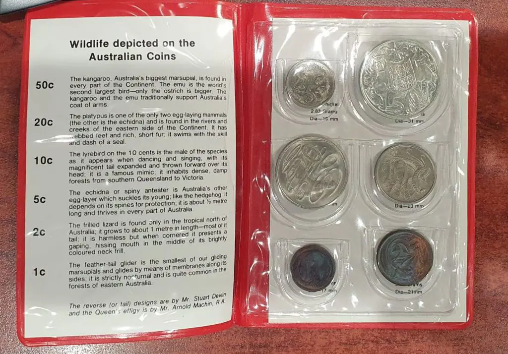 1966 1c to 50c (round silver) in "Australian First ... Image 1++