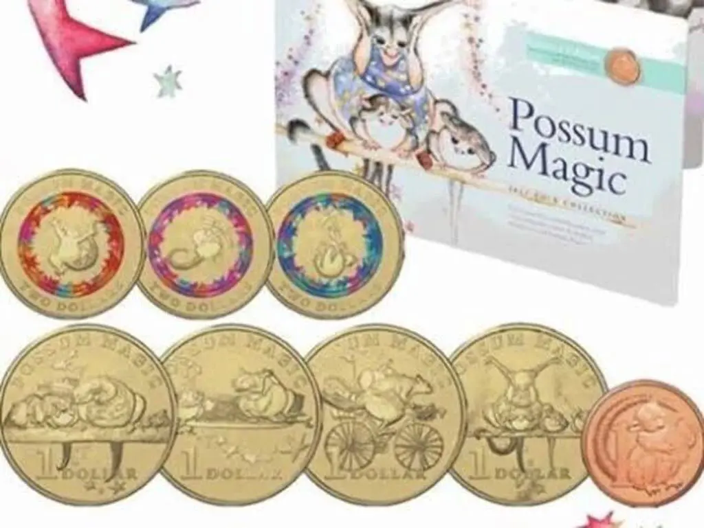 1984-1992 "Australian One Dollar Five Coin Set." ... Image 1++