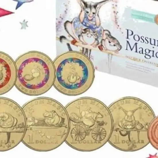 1984-1992 "Australian One Dollar Five Coin Set." ...