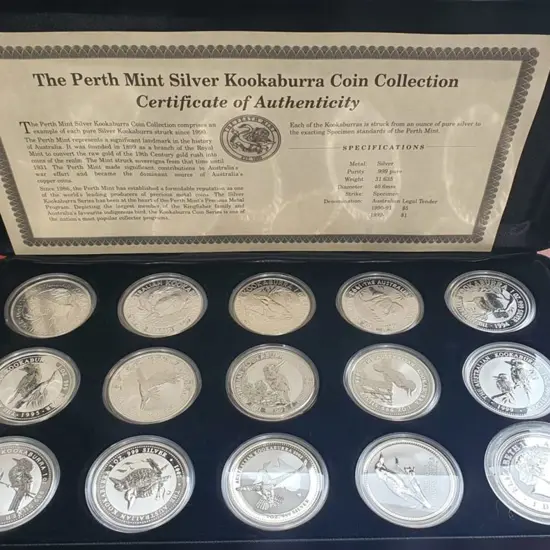 1990-2004 "Perth Mint Silver Kookaburra Coin ...