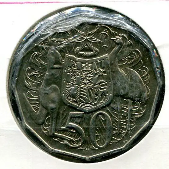 1993 50c Coat of Arms. aUnc Cost vendor $50