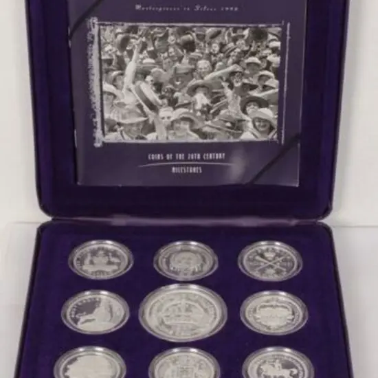 1998 Masterpieces in Silver - Milestones. Set of 9 ...