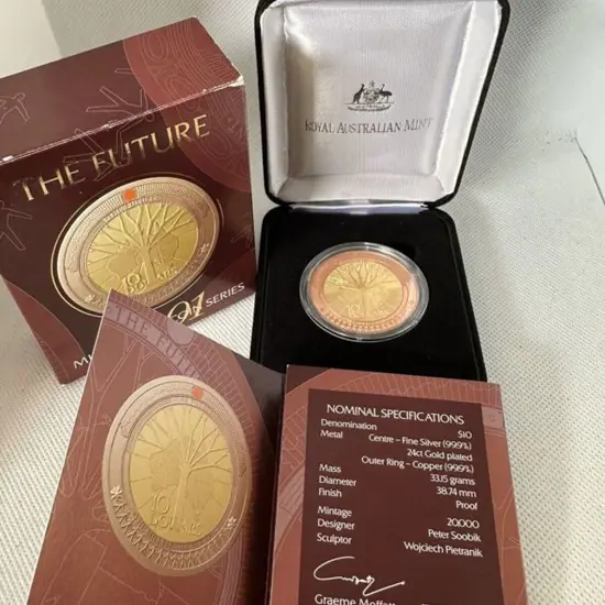2001 $10 "The Future" Millenium & 2003 $1 Korean ...