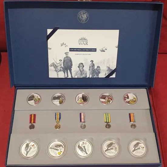 2003 "Australians At War Silver Coin & Medallion ...