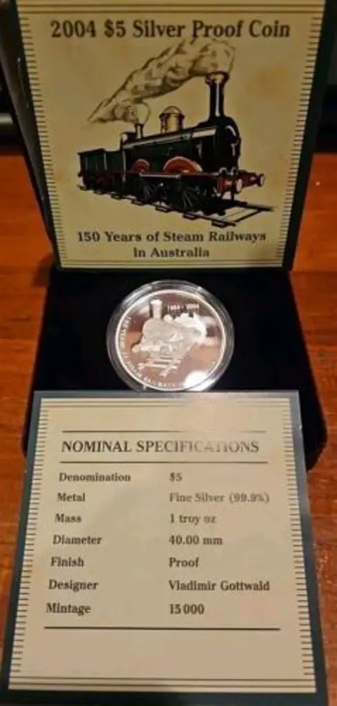 2004 $5 Olympics, $5 Steam Railways & $5 Tasmania ... Image 1++