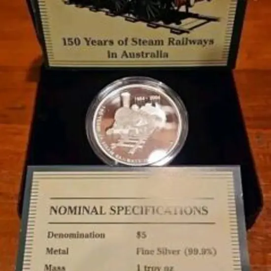 2004 $5 Olympics, $5 Steam Railways & $5 Tasmania ...