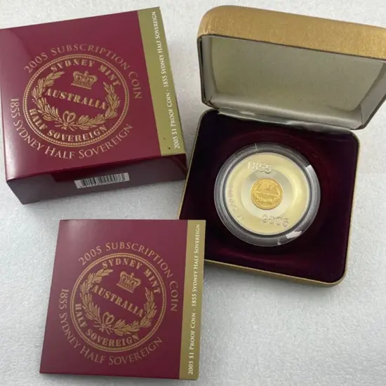 2005 $1 Sydney Mint 1855 Half Sovereign commem ...