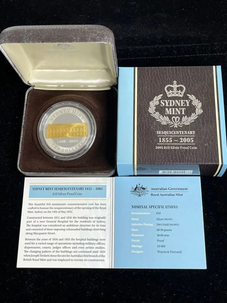 2005 $10 Sydney Mint Sesquicentenary silver proof ... Image 1++