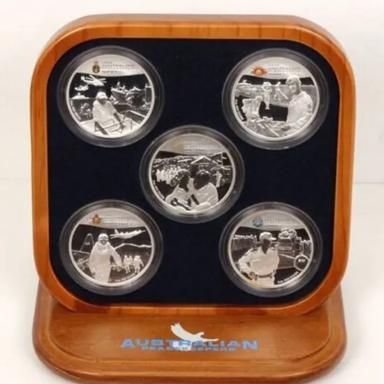 2005 $2 Australian Peacekeepers set of 5 x 2oz ...