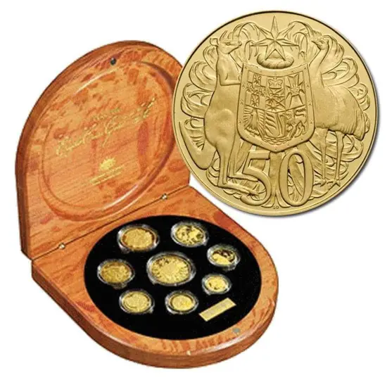 2006 "Eight Coin Gold Set" 1c to $2 in ...