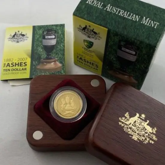 2008 $10 The Ashes 1/10oz Gold Proof Coin in RAM ...