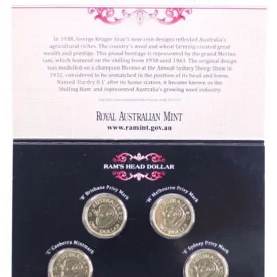 2010 $1 "100 Years of Australian Coinage" x 3 & ...