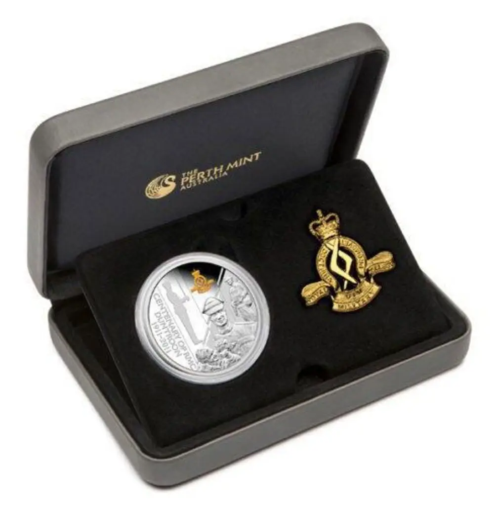 2011 $1 Duntroon Cent. 1oz silver proof coin boxed ... Image 1++