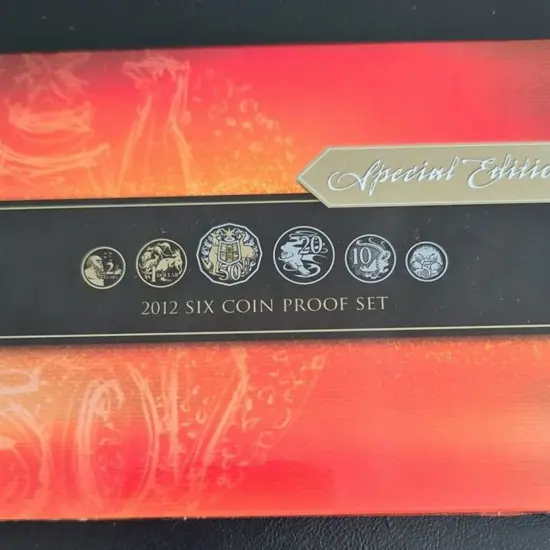 2012 Six Coin Proof sets & Unc sets with gold ...