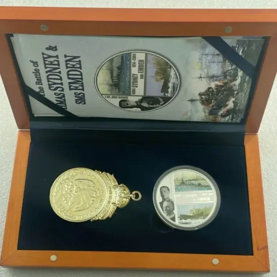 Cook Is 2004 $1 Sydney-Emden 1oz silver Coin & ...