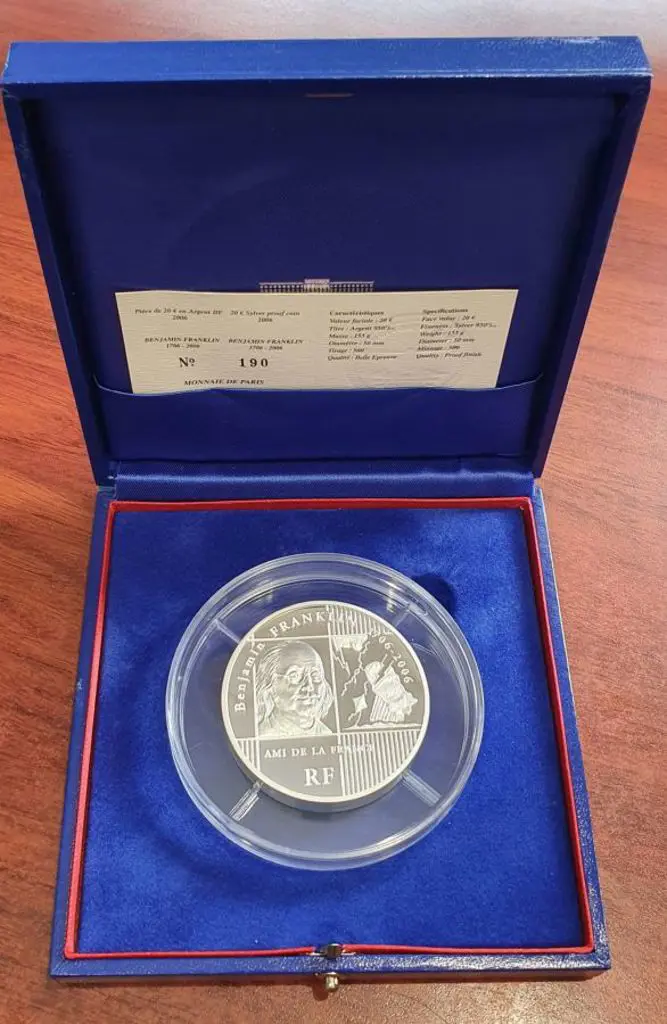 France 2004 20€ Bartholdi 155g silver proof in ... Image 1++