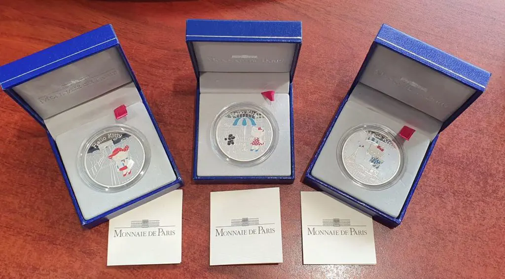France 2005 1€½ Hello Kitty 22.2g silver proof set ... Image 1++