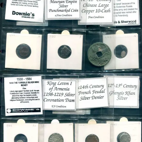 Various Ancient Coins all in Downies wallets incl ...