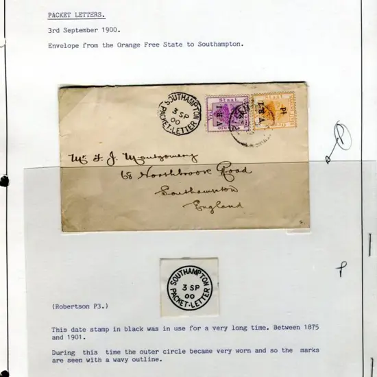 Great Britain Southampton display on pages with ...