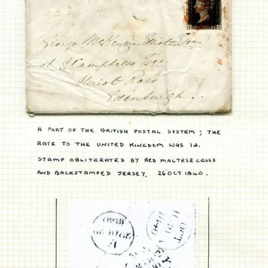 Great Britain-Jersey 1851 (20th Mar) stampless ...