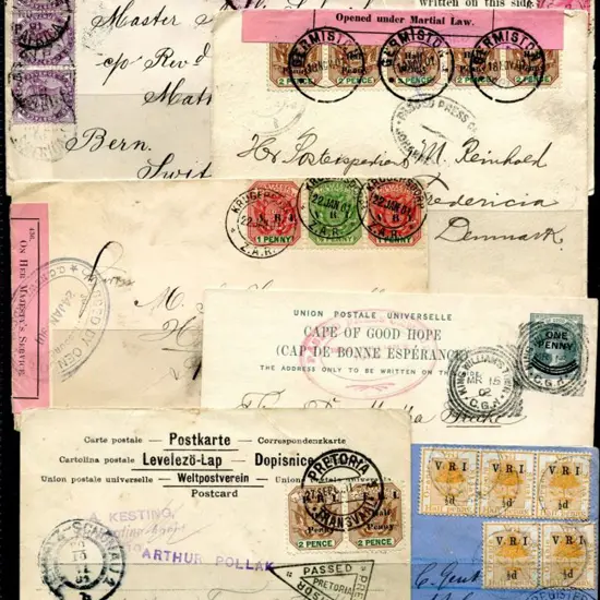 South Africa 1899-1902 Anglo-Boer War outgoing ...