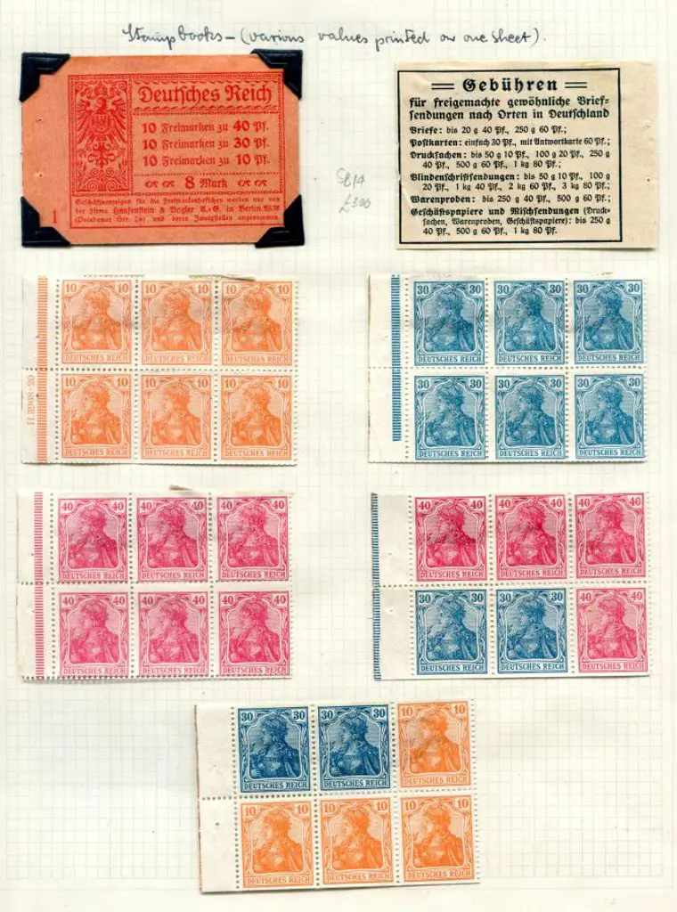 Foreign 1900-1920 MLH & used in contemporary album ... Image 1++
